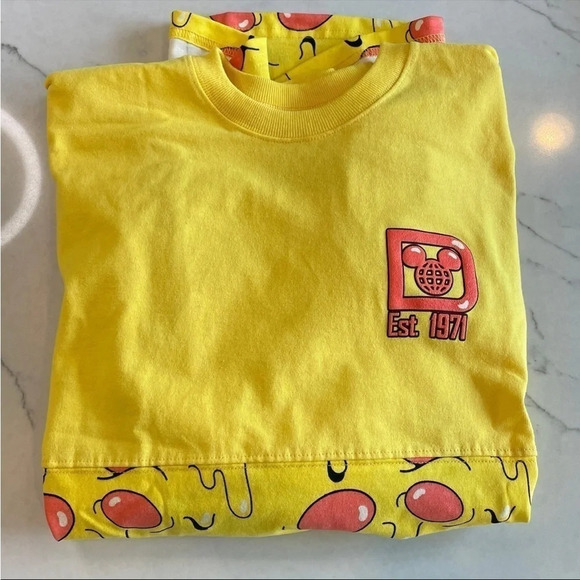 Unisex Disney Walt Disney world Mickey Mouse Pizza Spirit Jersey T-Shirt L - Picture 5 of 5